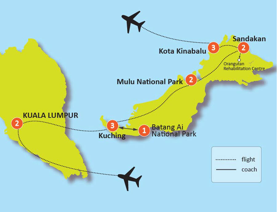 15-DAY MALAYSIA AND BORNEO IN DEPTH TOUR
