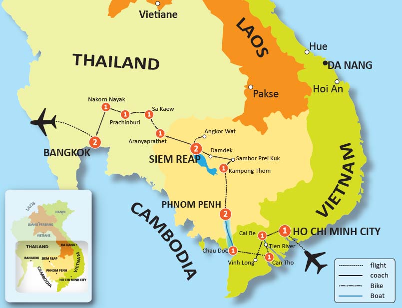 18-DAY VIETNAM, CAMBODIA & THAILAND CYCLING TOUR